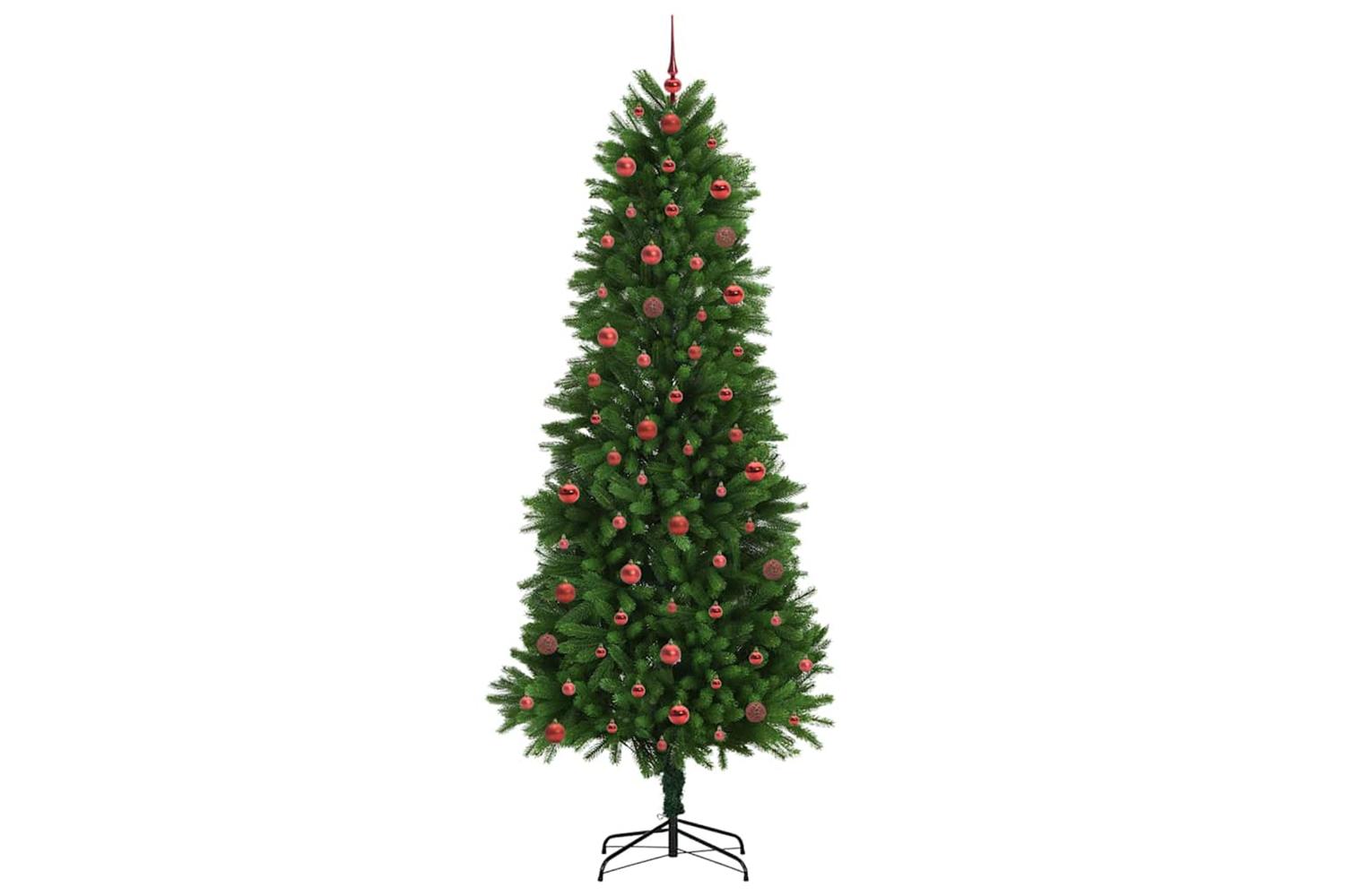 Vidaxl Christmas Tree With 300 Leds With Stand Green 240 Cm Pe-4