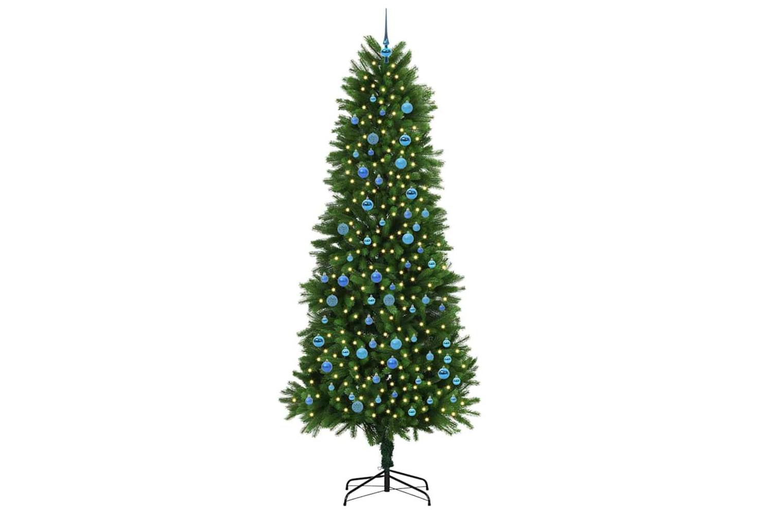 Vidaxl Christmas Tree With 300 Leds With Stand Green 240 Cm Pe-3