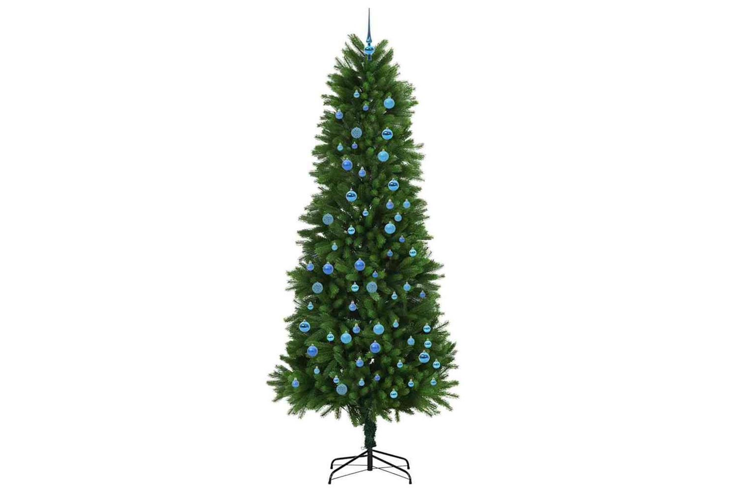 Vidaxl Christmas Tree With 300 Leds With Stand Green 240 Cm Pe-4