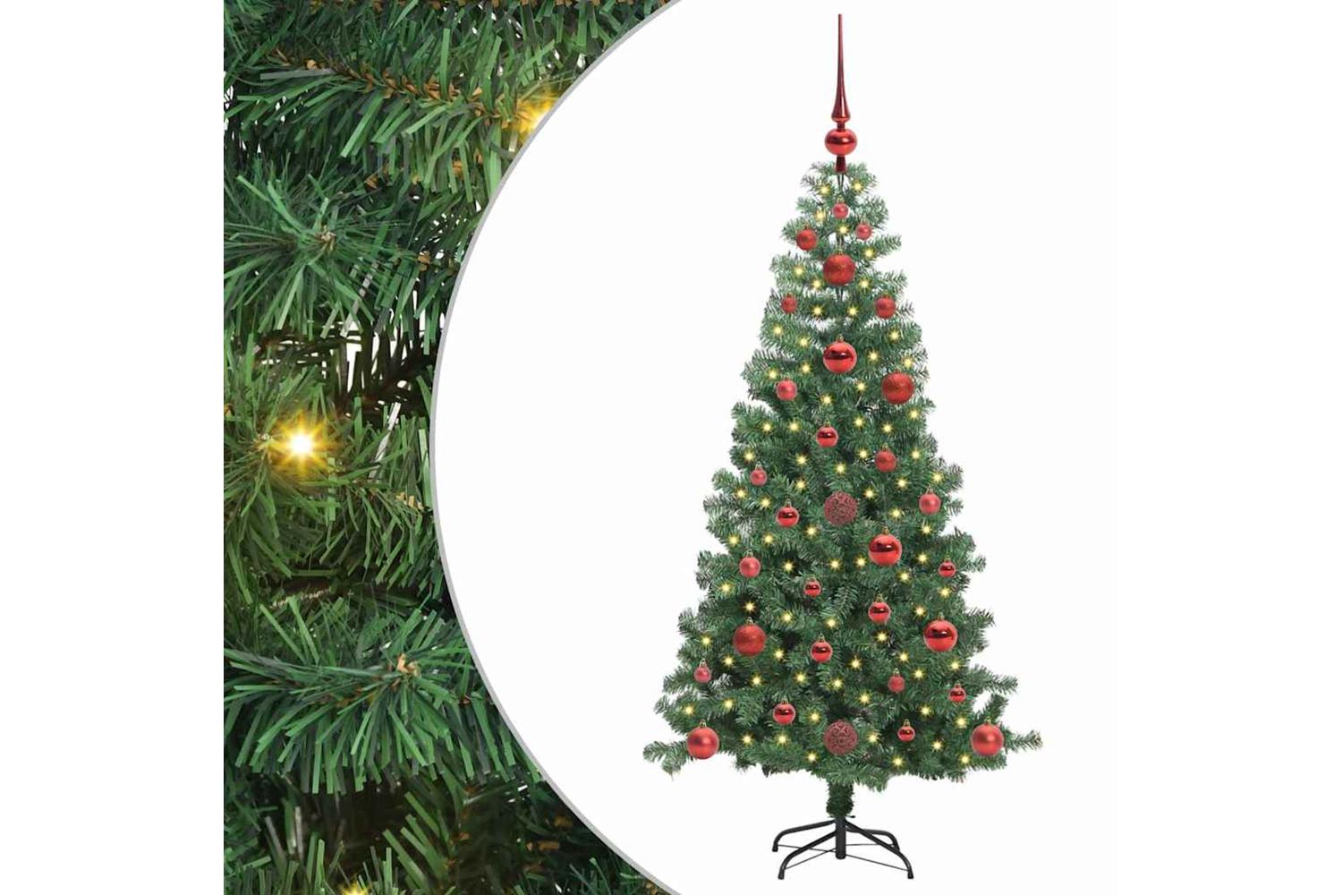 Vidaxl Christmas Tree With 150 Leds With Stand Green 120 Cm Pvc