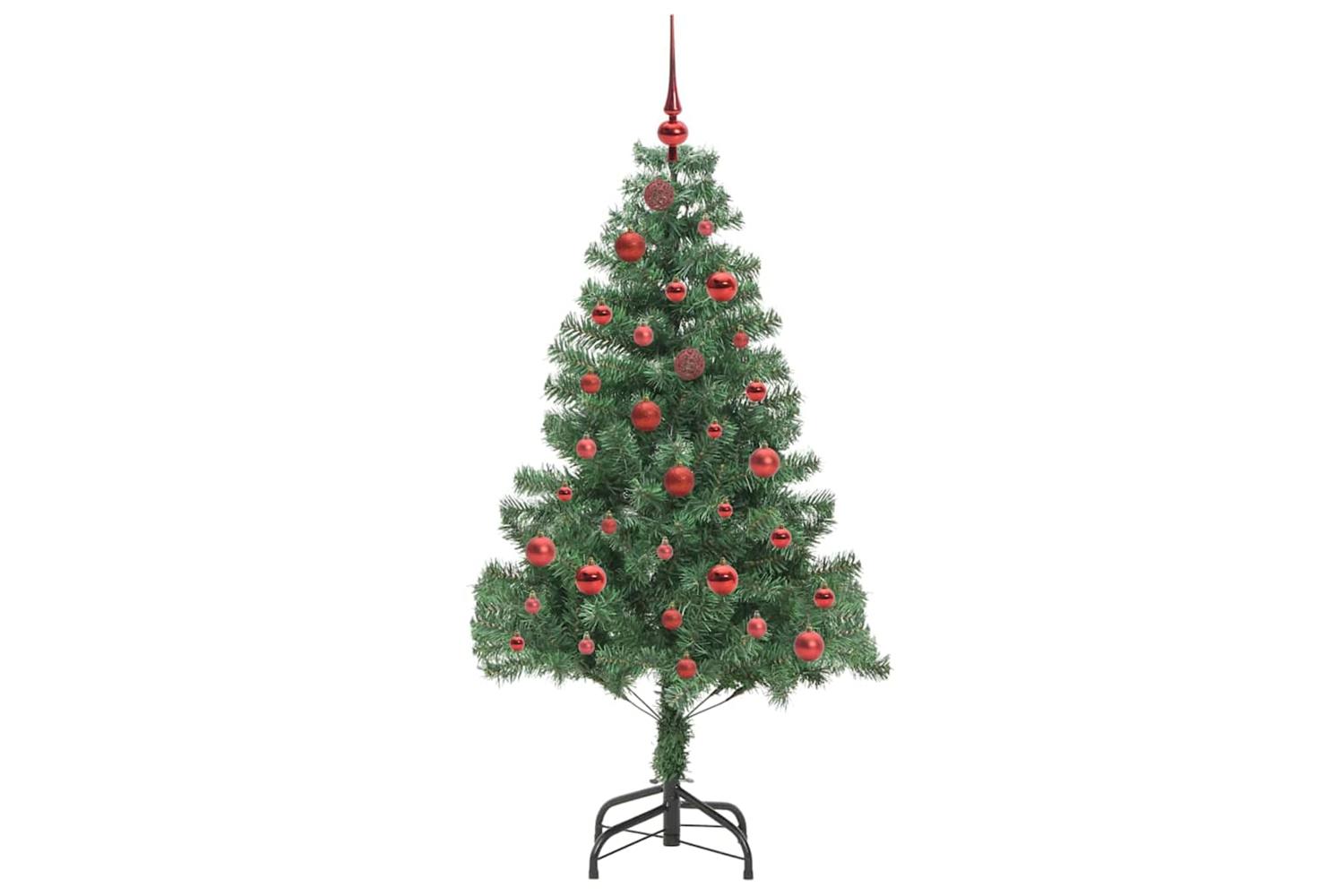 Vidaxl Christmas Tree With 150 Leds With Stand Green 150 Cm Pvc-4