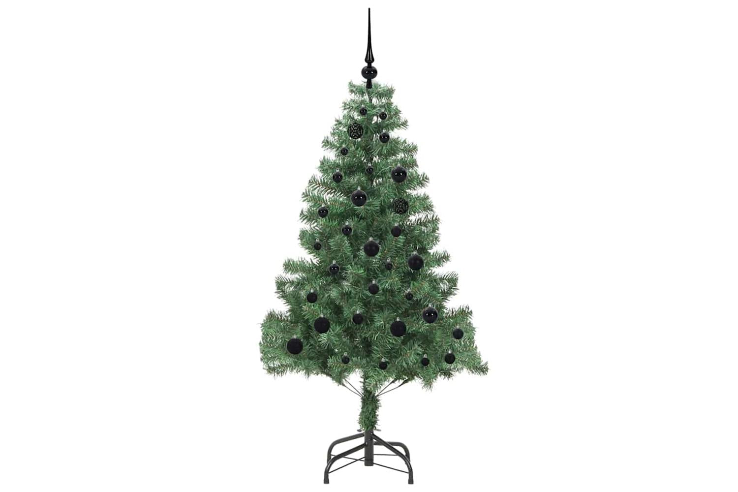 Vidaxl Christmas Tree With 150 Leds With Stand Green 150 Cm Pvc-4