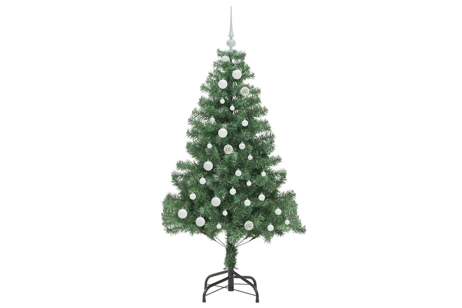 Vidaxl Christmas Tree With 150 Leds With Stand Green 150 Cm Pvc-4