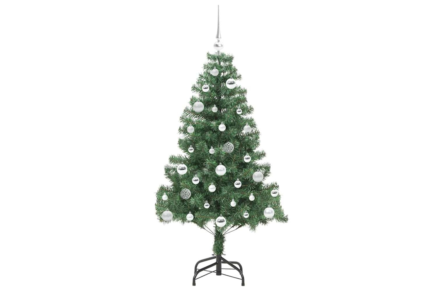 Vidaxl Christmas Tree With 150 Leds With Stand Green 150 Cm Pvc-4