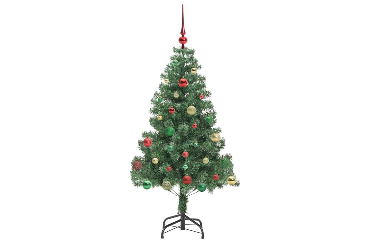 Vidaxl Christmas Tree With 150 Leds With Stand Green 150 Cm Pvc-6
