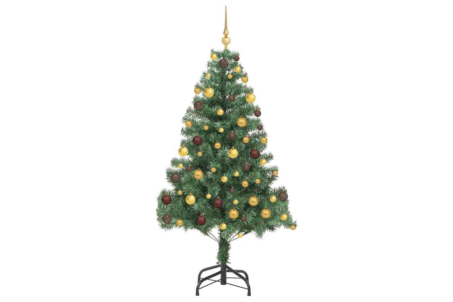 Vidaxl Christmas Tree With 300 Leds With Stand Green 180 Cm Pvc-4