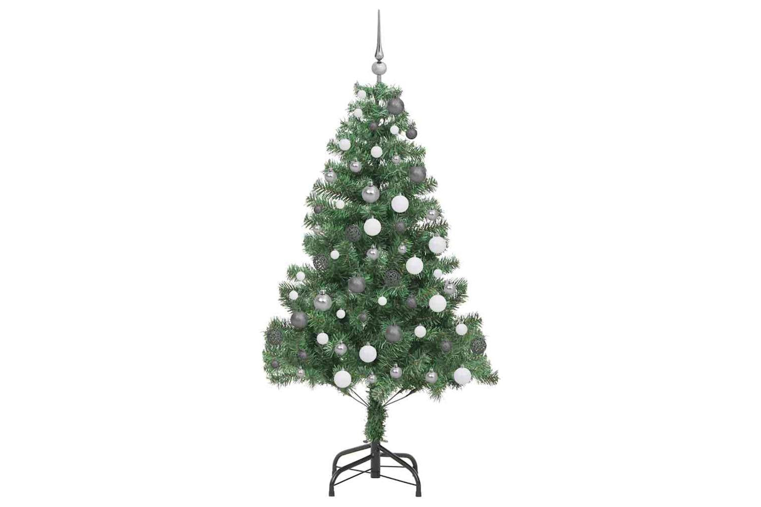 Vidaxl Christmas Tree With 300 Leds With Stand Green 180 Cm Pvc-4
