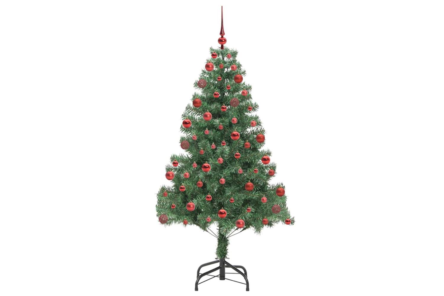 Vidaxl Christmas Tree With 300 Leds With Stand Green 180 Cm Pvc-4