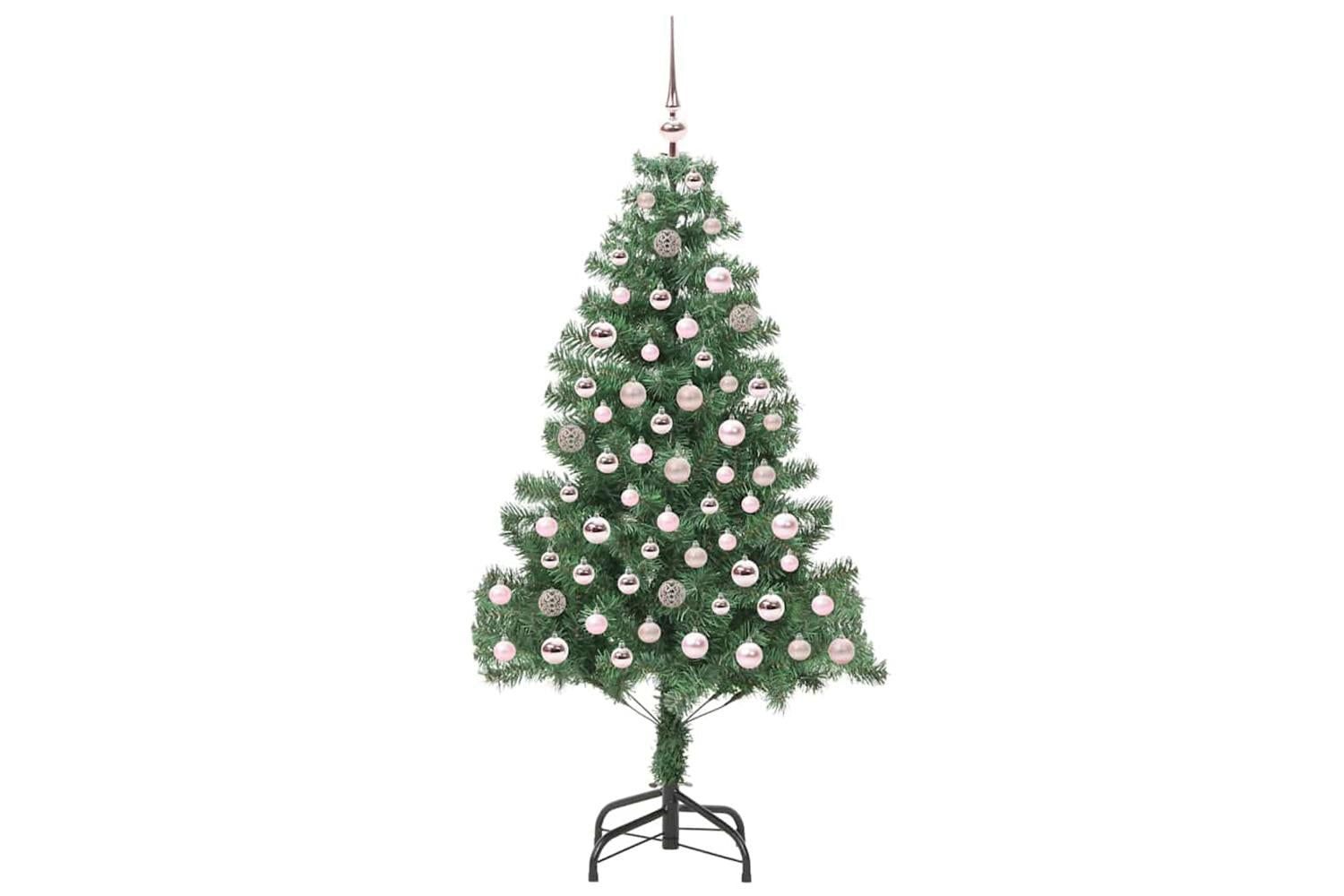 Vidaxl Christmas Tree With 300 Leds With Stand Green 180 Cm Pvc-4