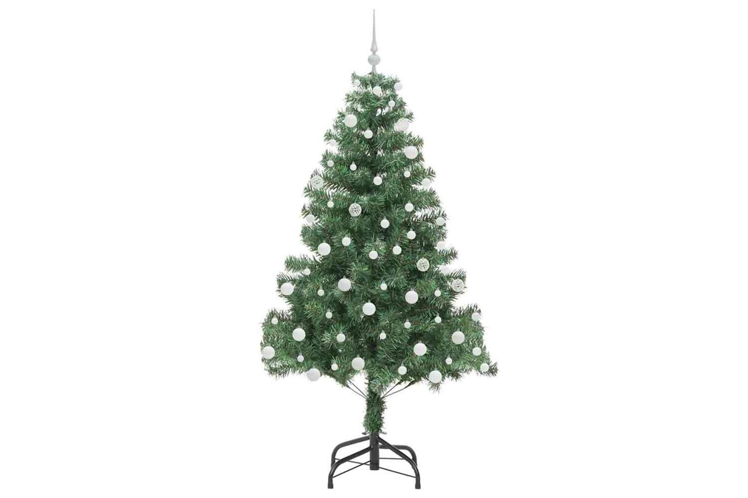 Vidaxl Christmas Tree With 300 Leds With Stand Green 180 Cm Pvc-4