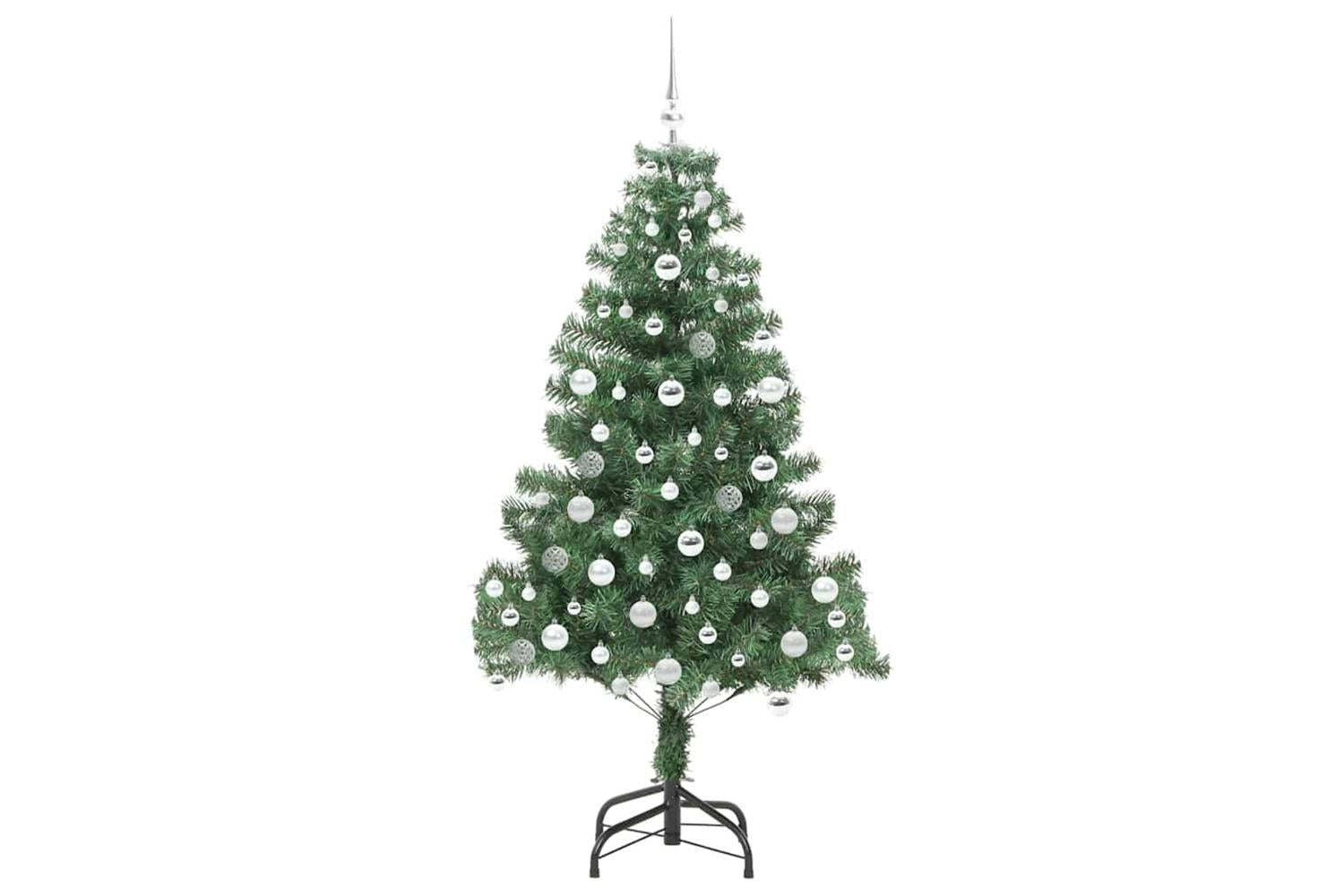 Vidaxl Christmas Tree With 300 Leds With Stand Green 180 Cm Pvc-4