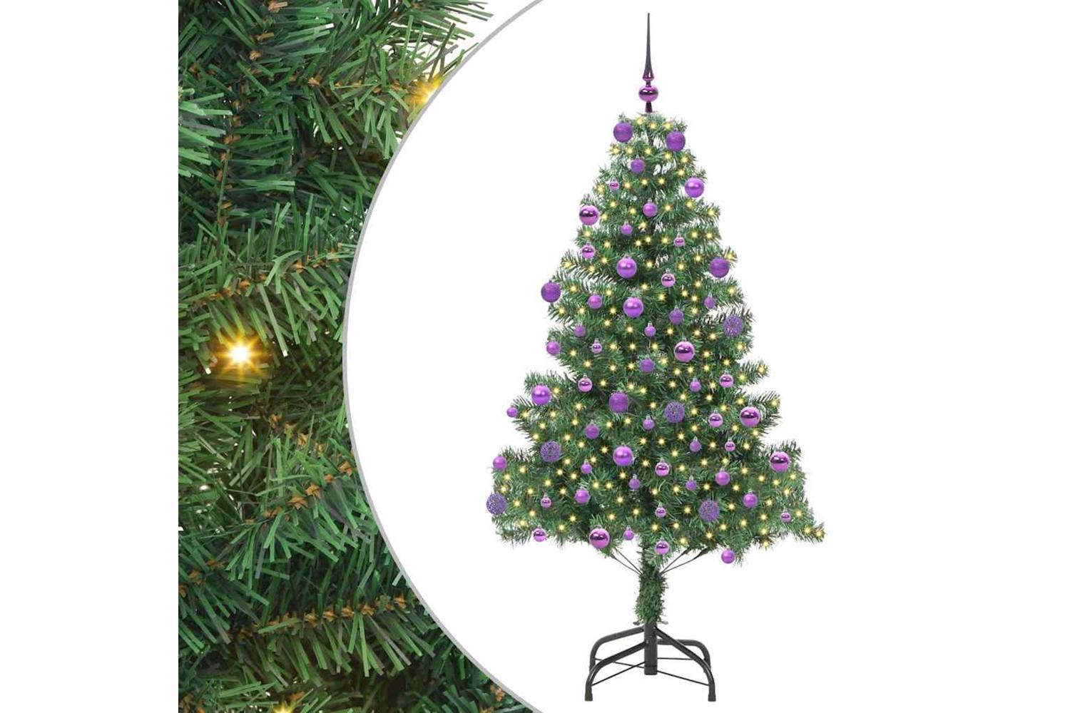 Vidaxl Christmas Tree With 300 Leds With Stand Green 180 Cm Pvc
