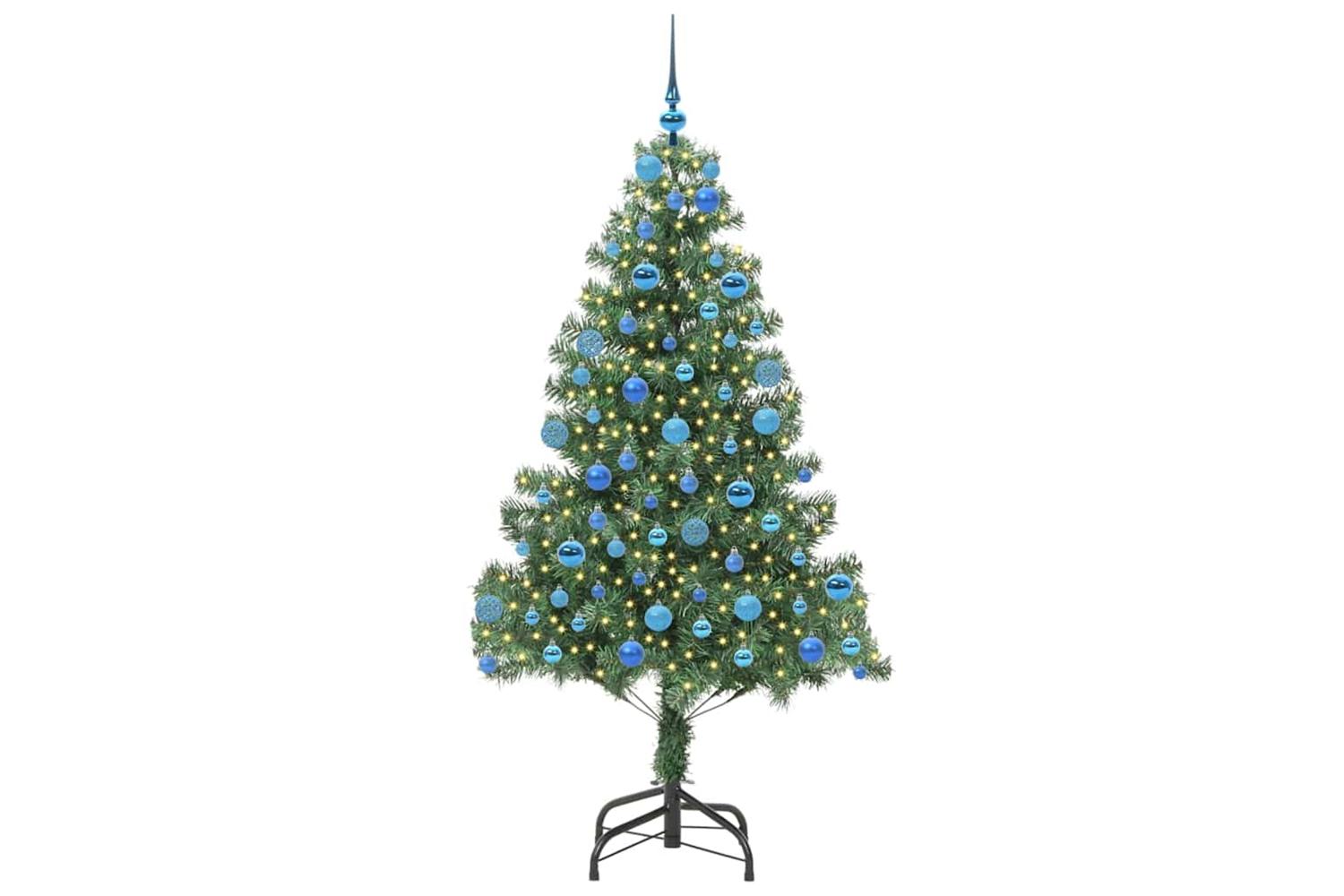 Vidaxl Christmas Tree With 300 Leds With Stand Green 180 Cm Pvc-3