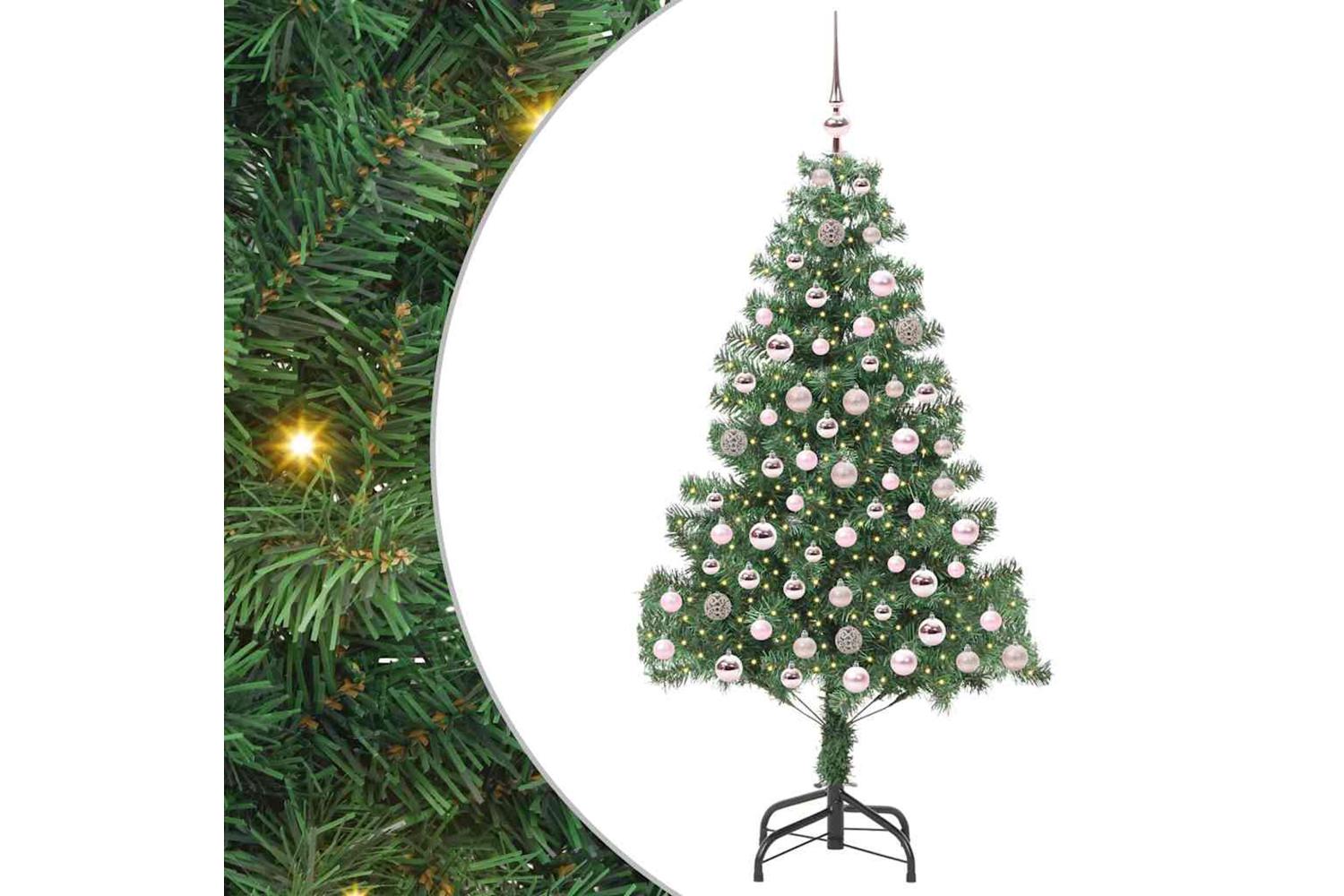 Vidaxl Christmas Tree With 300 Leds With Stand Green 210 Cm Pvc