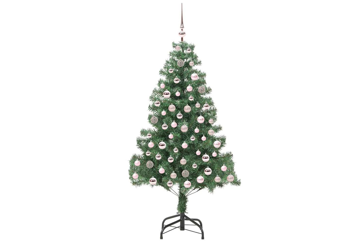 Vidaxl Christmas Tree With 300 Leds With Stand Green 210 Cm Pvc-4