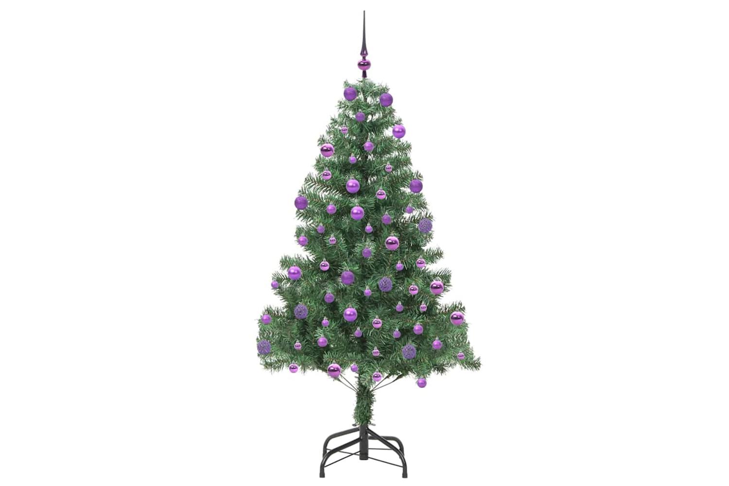 Vidaxl Christmas Tree With 300 Leds With Stand Green 210 Cm Pvc-4