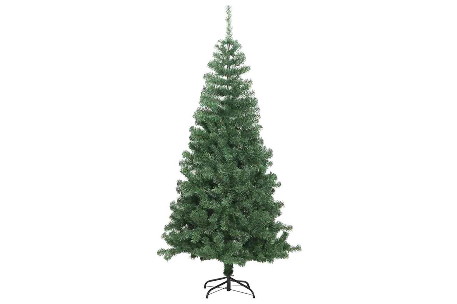 Vidaxl Christmas Tree With 300 Leds With Stand Green 240 Cm Pvc-4