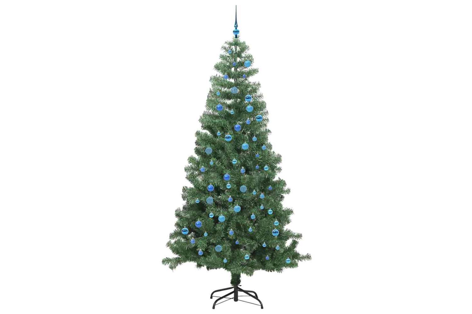 Vidaxl Christmas Tree With 300 Leds With Stand Green 240 Cm Pvc-4
