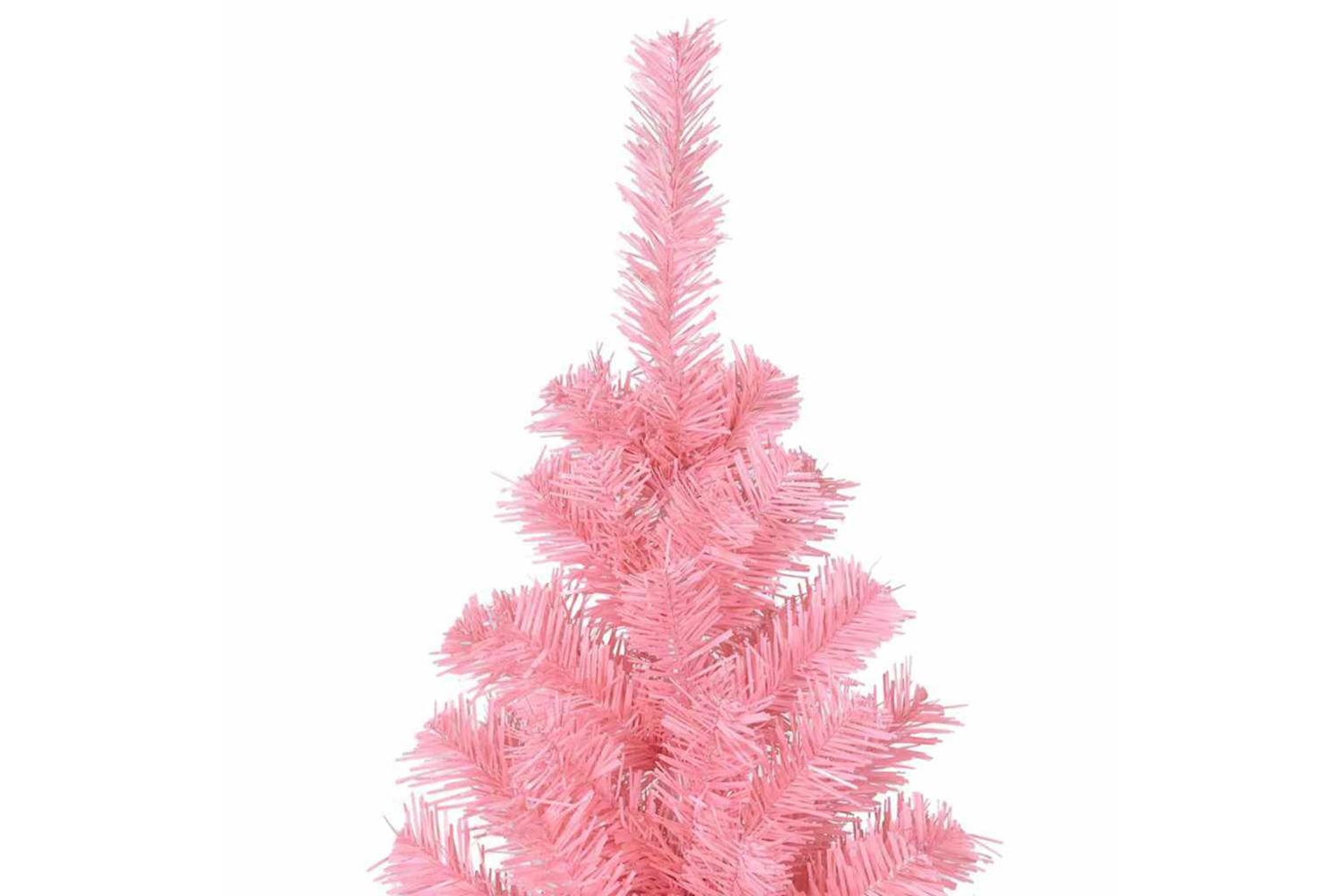 Vidaxl Christmas Tree With 300 Leds With Stand Pink 180 Cm Pvc-5