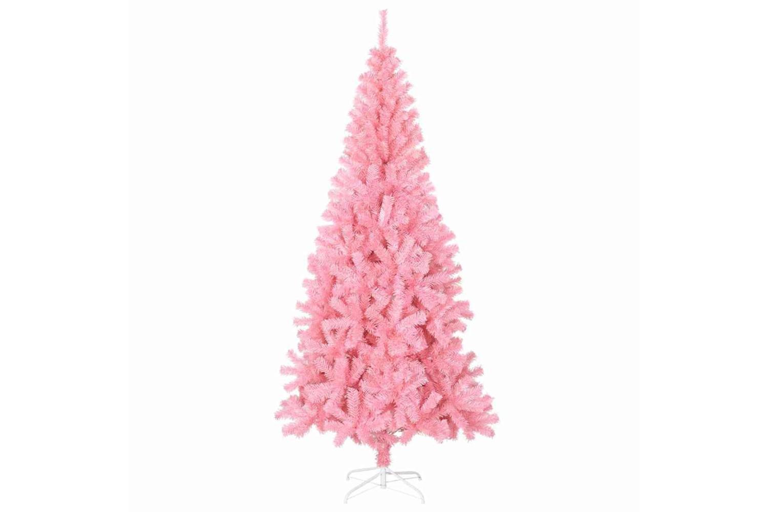 Vidaxl Christmas Tree With 300 Leds With Stand Pink 180 Cm Pvc-4