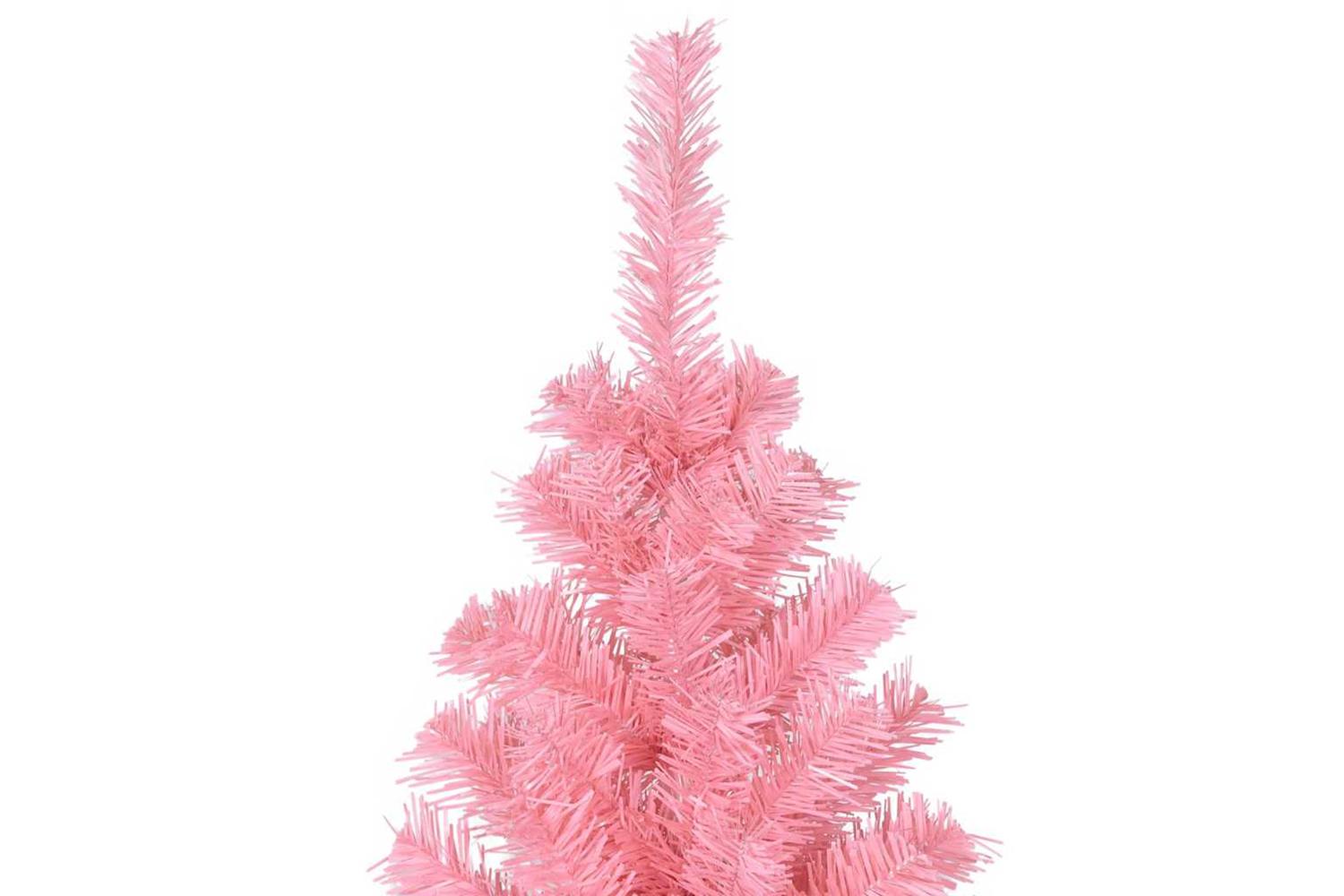 Vidaxl Christmas Tree With 300 Leds With Stand Pink 240 Cm Pvc-10