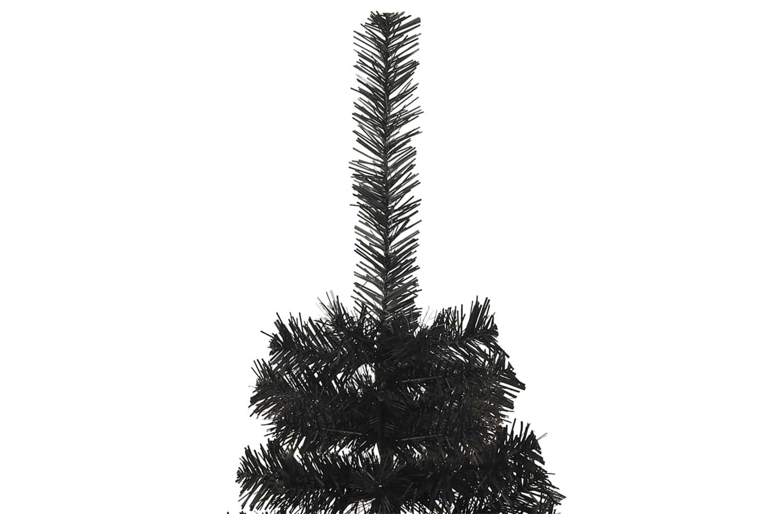 Vidaxl Christmas Tree With 300 Leds With Stand Black 180 Cm Pvc-5