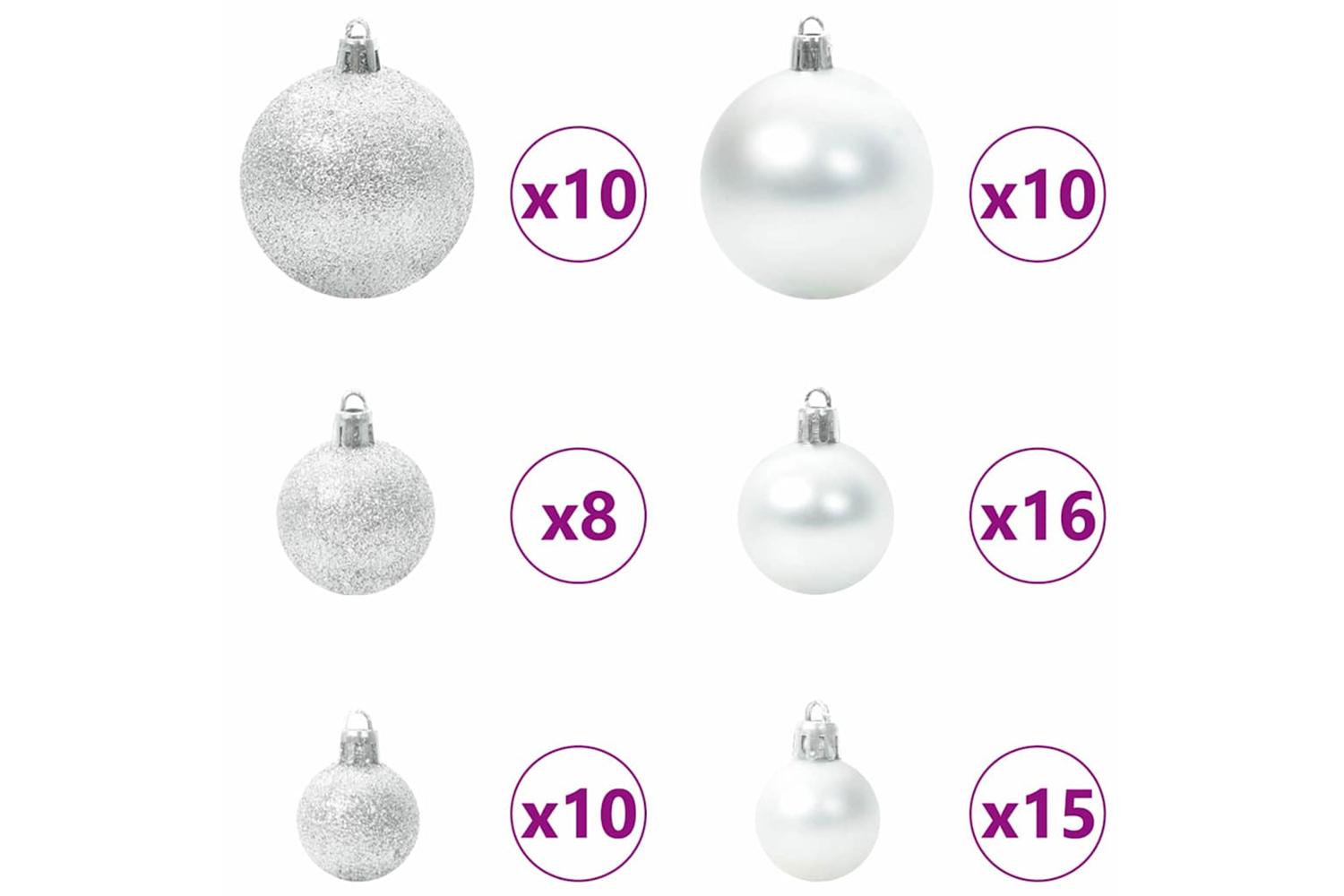 Vidaxl Christmas Tree With 300 Leds With Stand Black 180 Cm Pvc-7