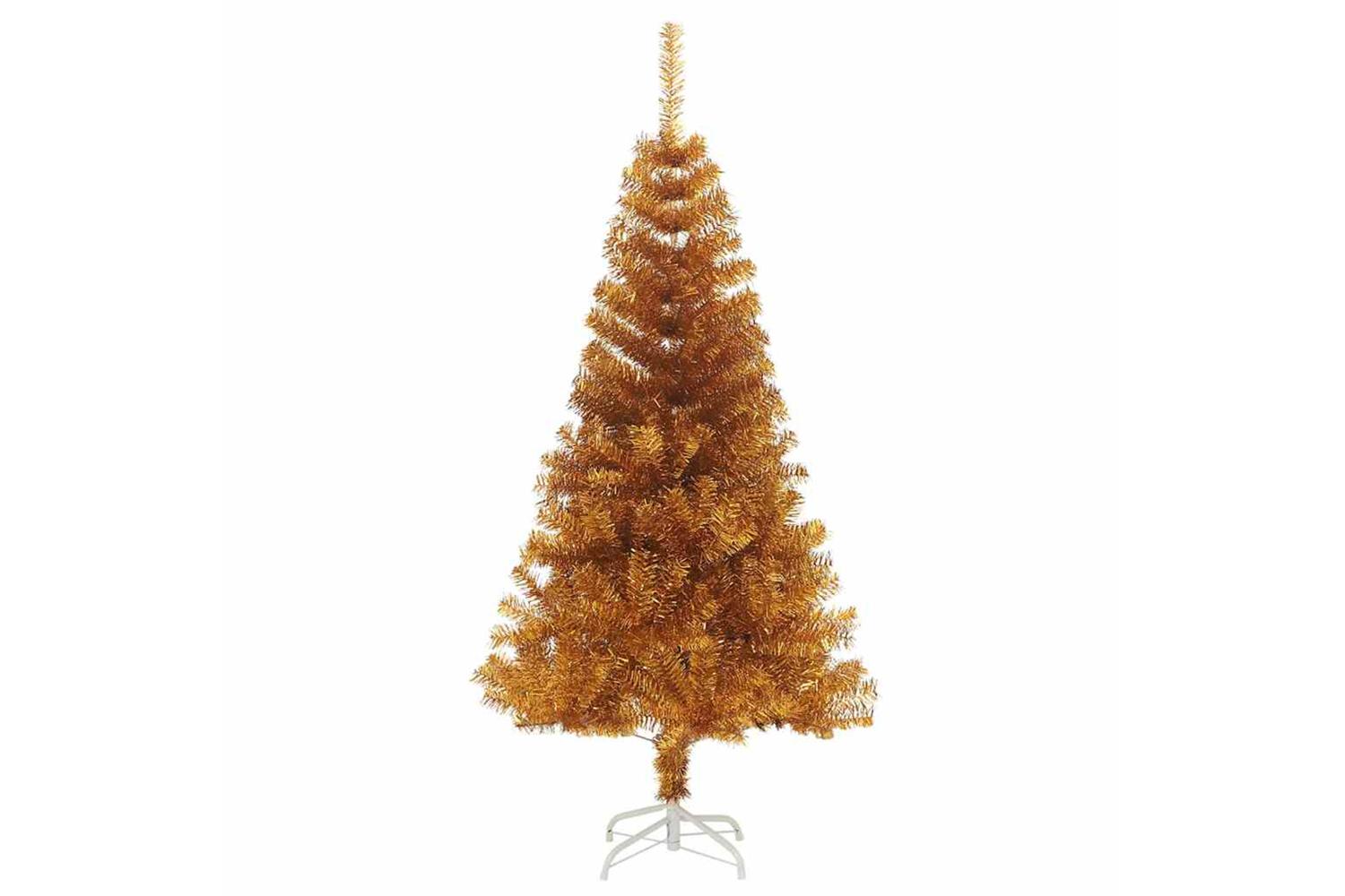 Vidaxl Christmas Tree With 150 Leds With Stand Gold 150 Cm Pet-4