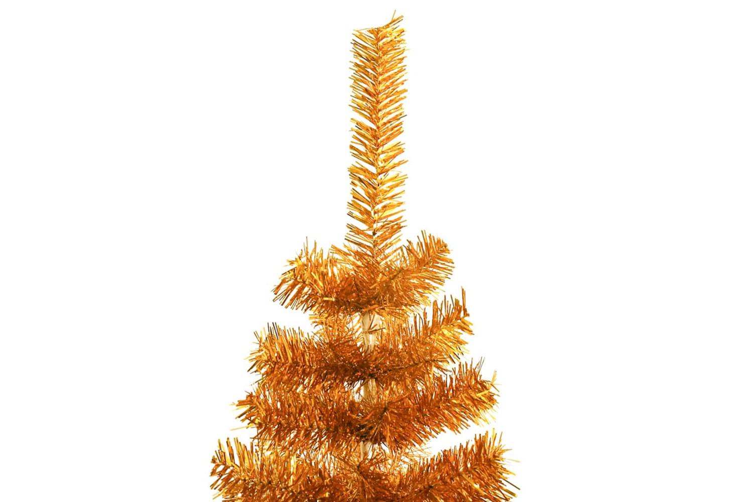 Vidaxl Christmas Tree With 150 Leds With Stand Gold 150 Cm Pet-10