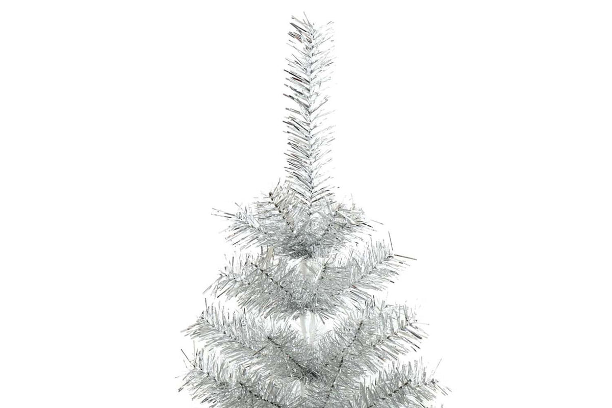 Vidaxl Christmas Tree With 150 Leds With Stand Silver 120 Cm Pet-10