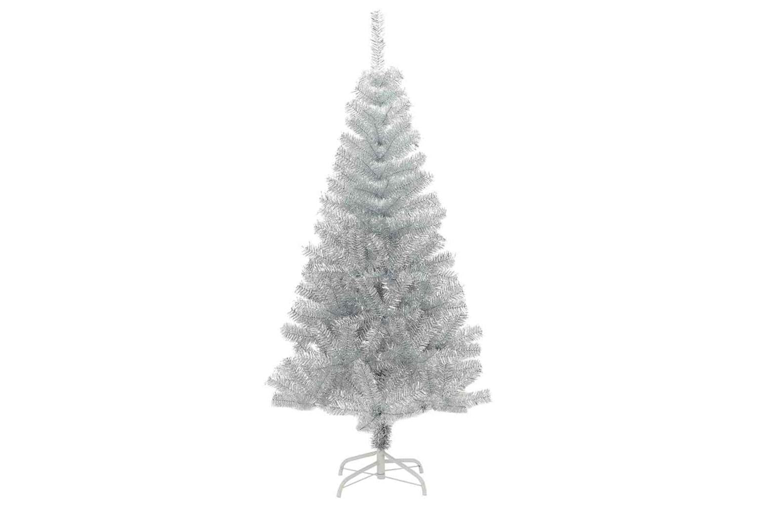 Vidaxl Christmas Tree With 150 Leds With Stand Silver 150 Cm Pet-5