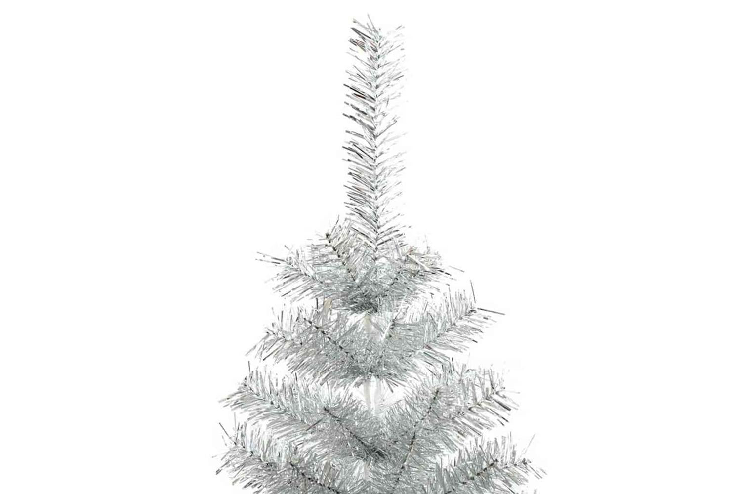 Vidaxl Christmas Tree With 300 Leds With Stand Silver 180 Cm Pet-4