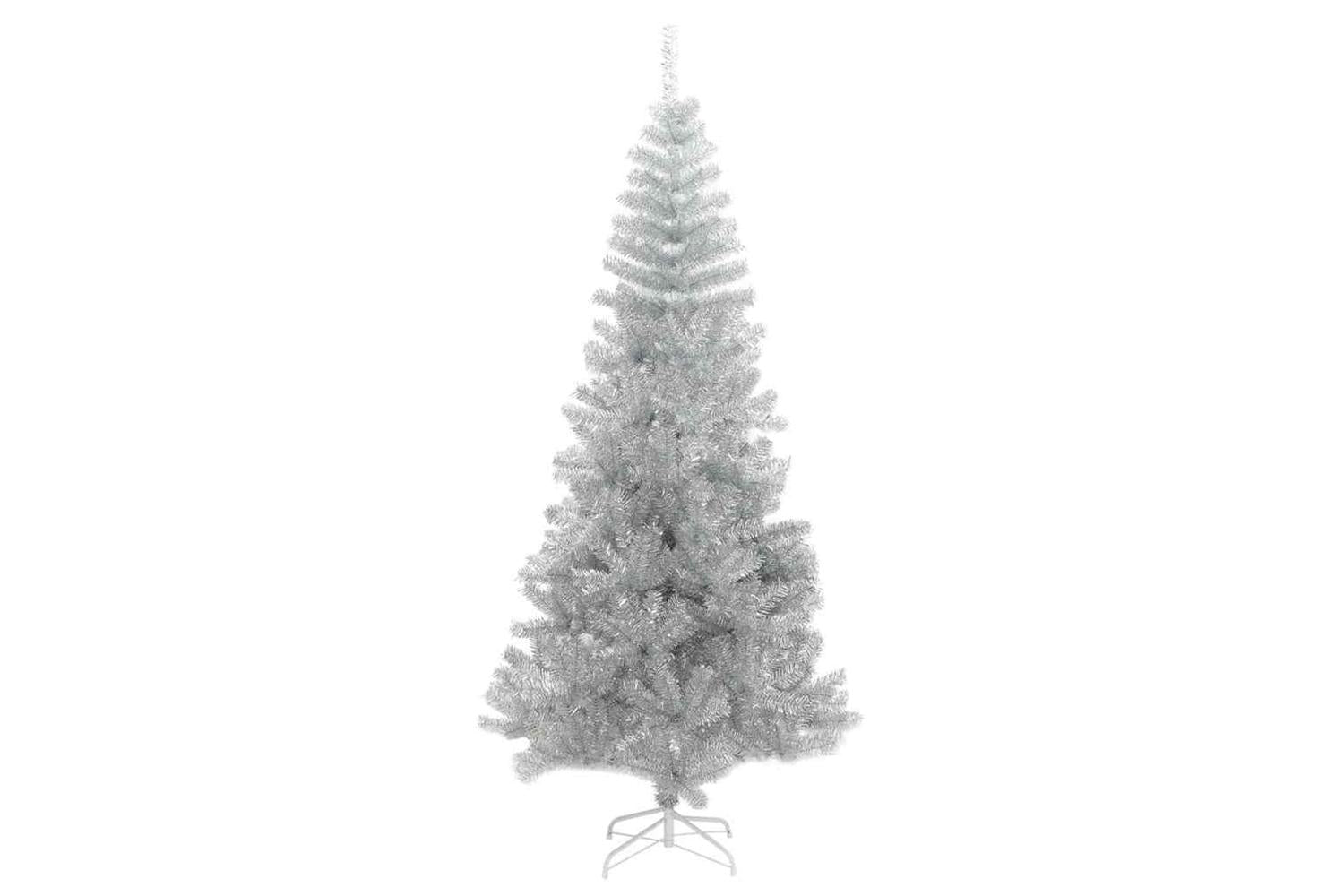Vidaxl Christmas Tree With 300 Leds With Stand Silver 180 Cm Pet-5