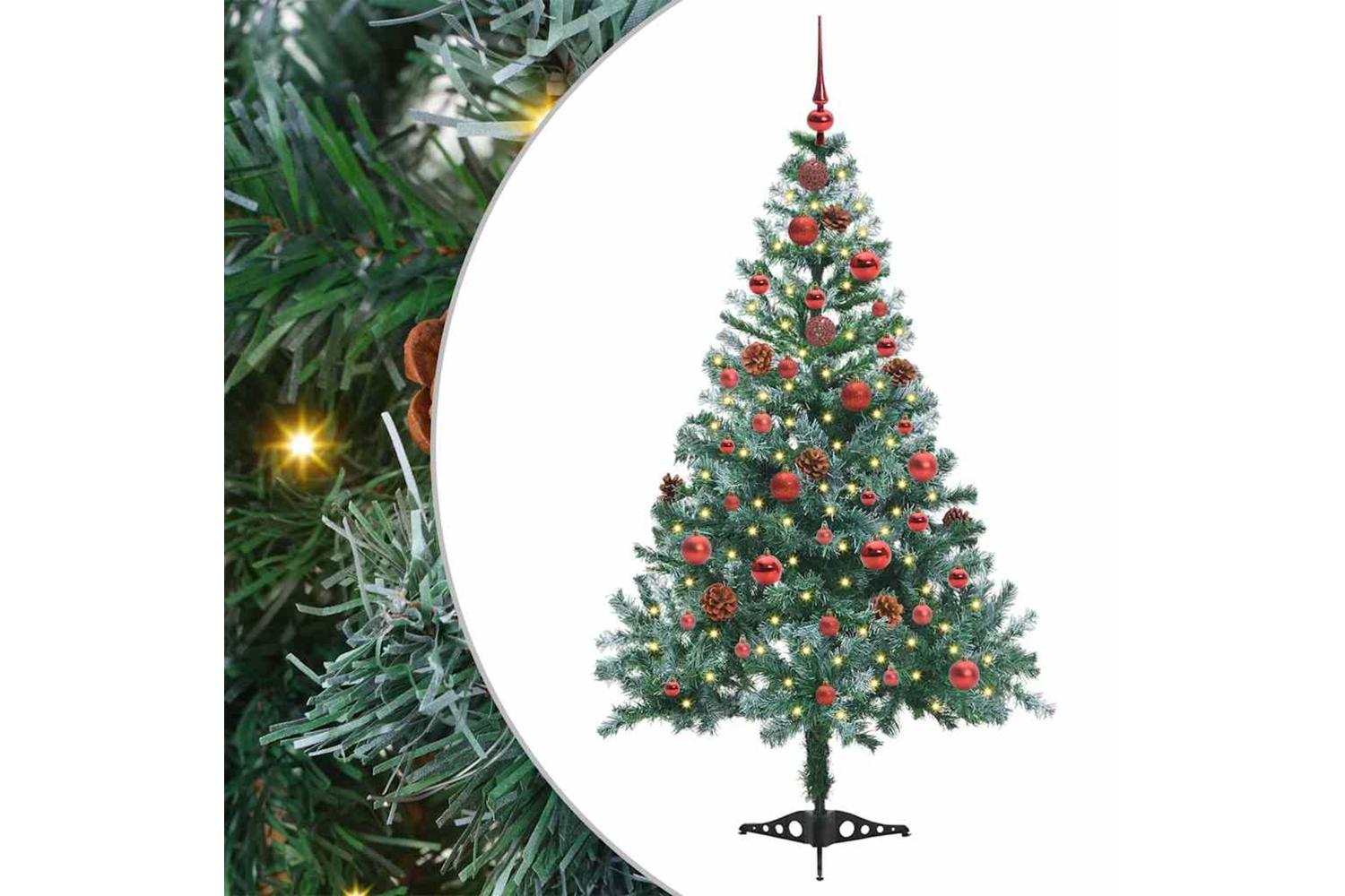 Vidaxl Artificial Christmas Tree With Stand Green 150 Cm Pvc And Steel-2