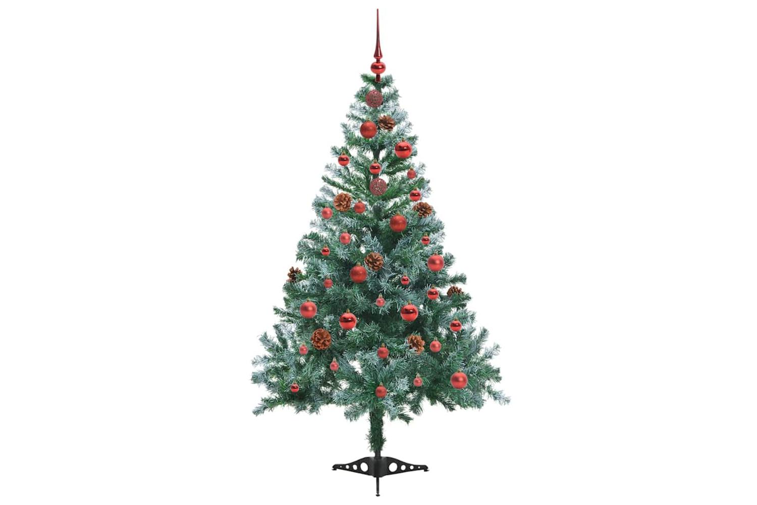 Vidaxl Artificial Christmas Tree With Stand Green 150 Cm Pvc And Steel-4