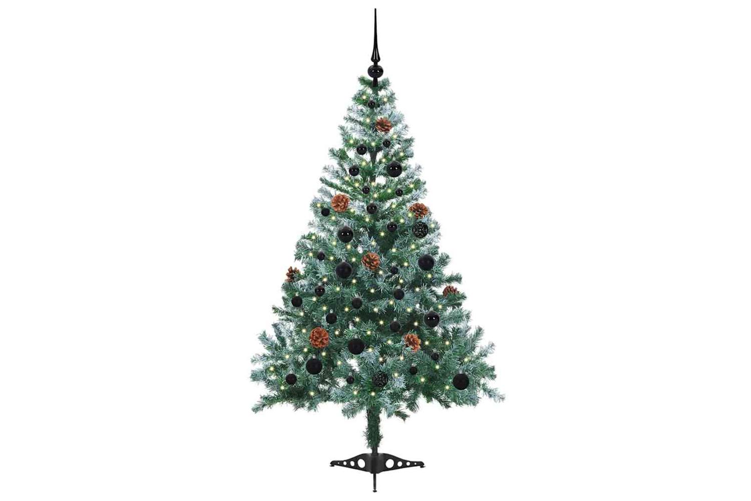 Vidaxl Artificial Christmas Tree With Stand Green 150 Cm Pvc And Steel-3