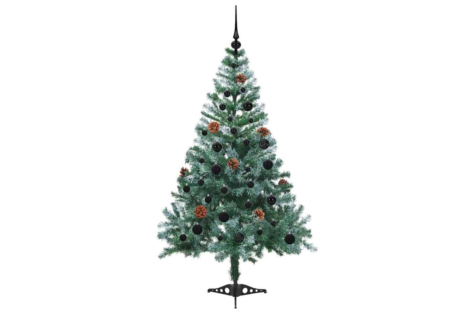 Vidaxl Artificial Christmas Tree With Stand Green 150 Cm Pvc And Steel-4