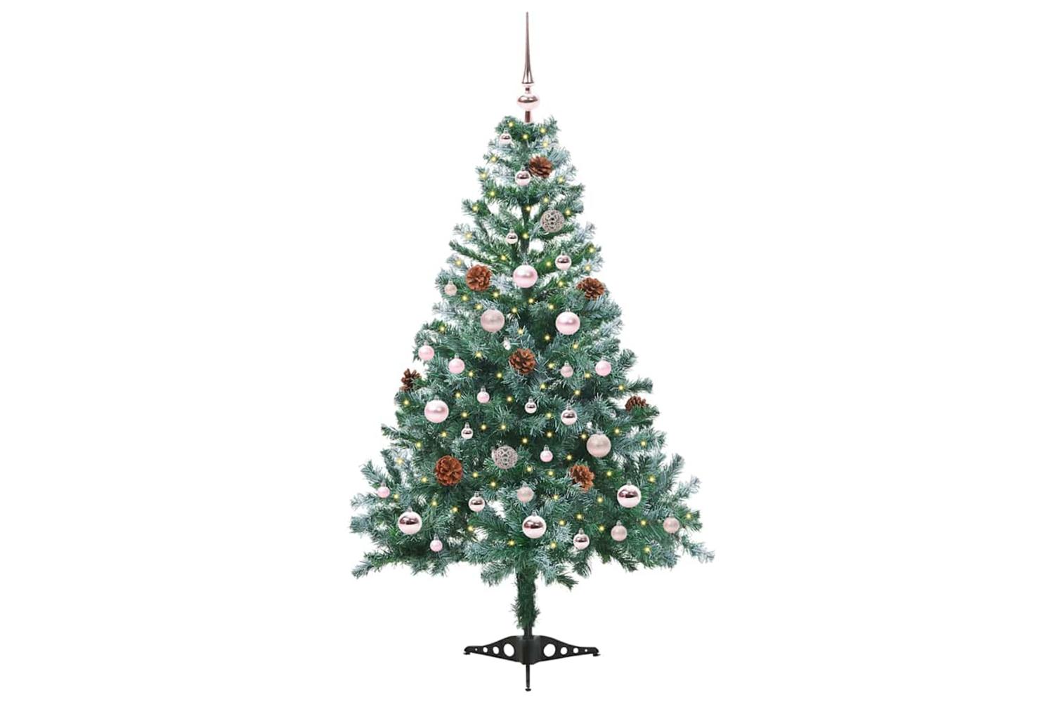 Vidaxl Artificial Christmas Tree With Stand Green 150 Cm Pvc And Steel-2