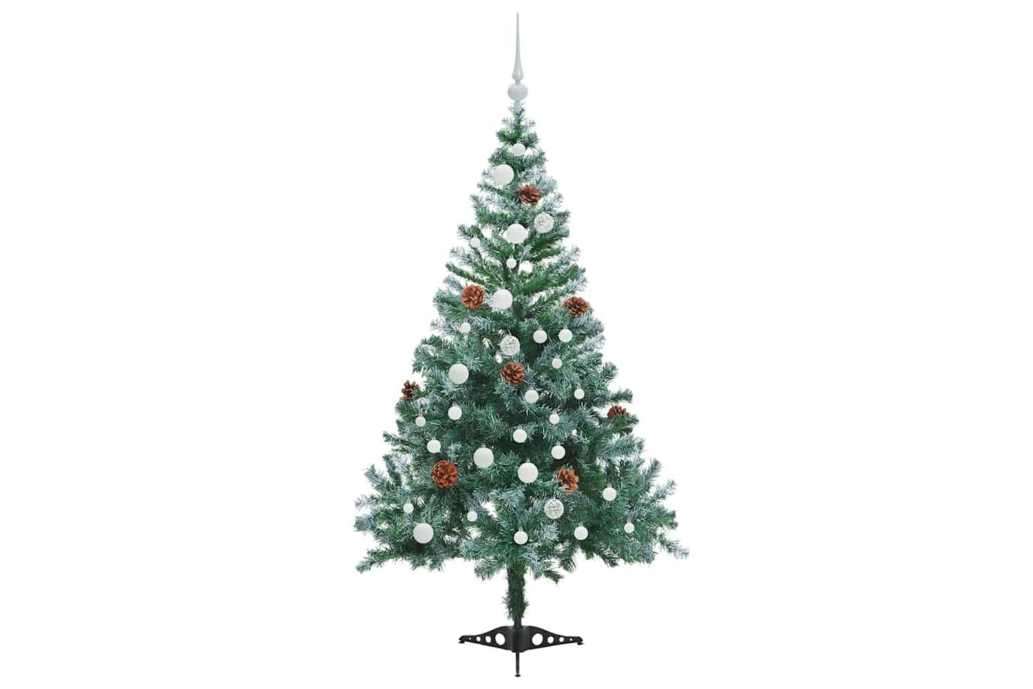 Vidaxl Artificial Christmas Tree With Stand Green 150 Cm Pvc And Steel-4