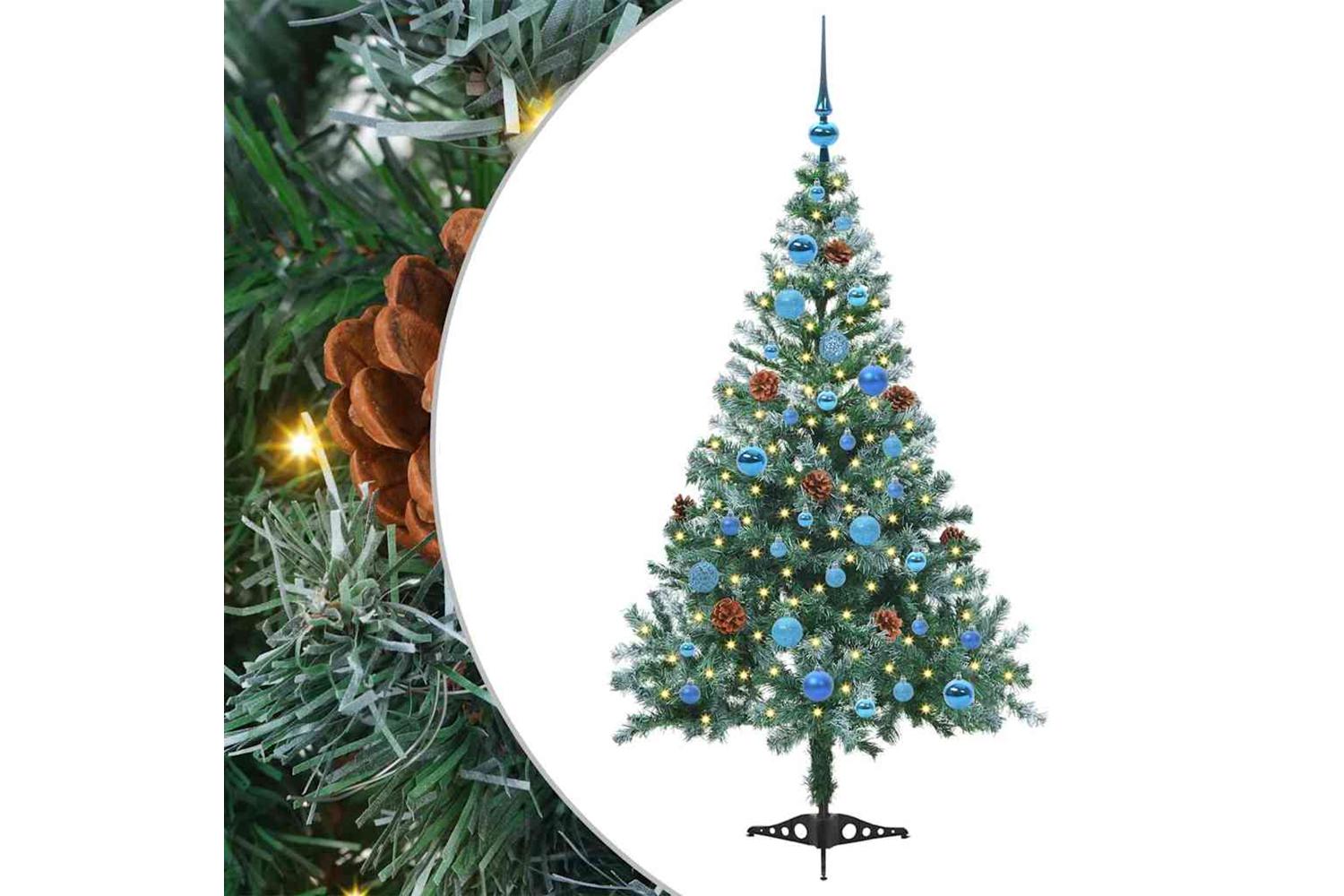 Vidaxl Artificial Christmas Tree With Stand Green 150 Cm Pvc And Steel-2