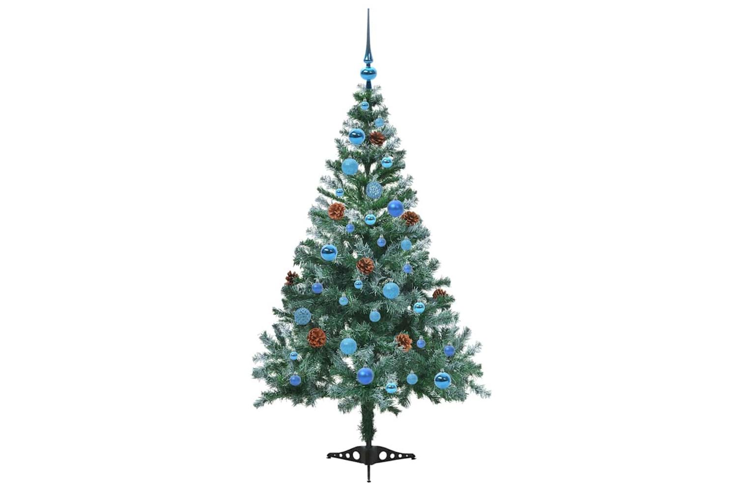Vidaxl Artificial Christmas Tree With Stand Green 150 Cm Pvc And Steel-4