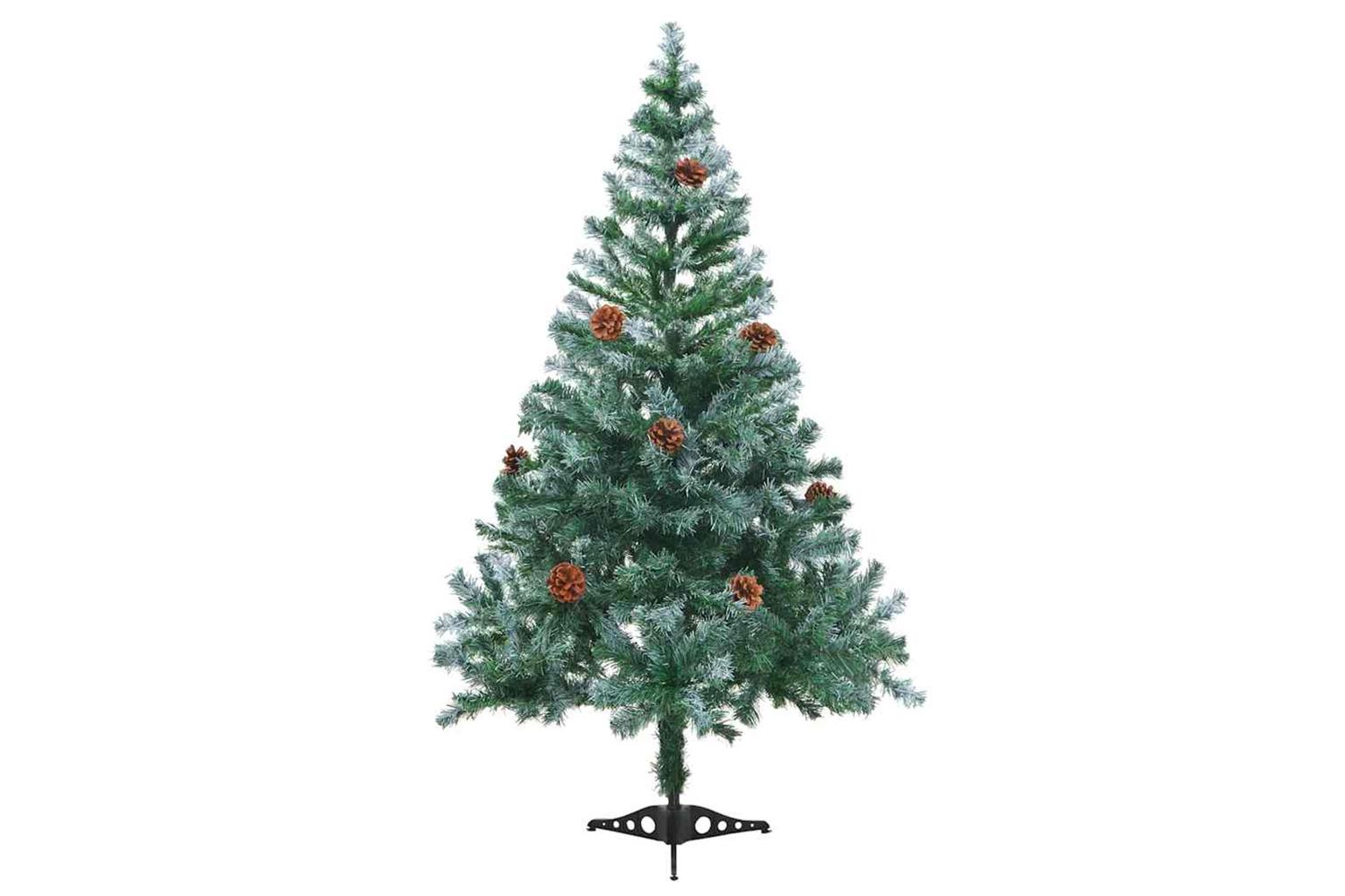 Vidaxl Artificial Christmas Tree With Stand Green 150 Cm Pvc And Steel-5