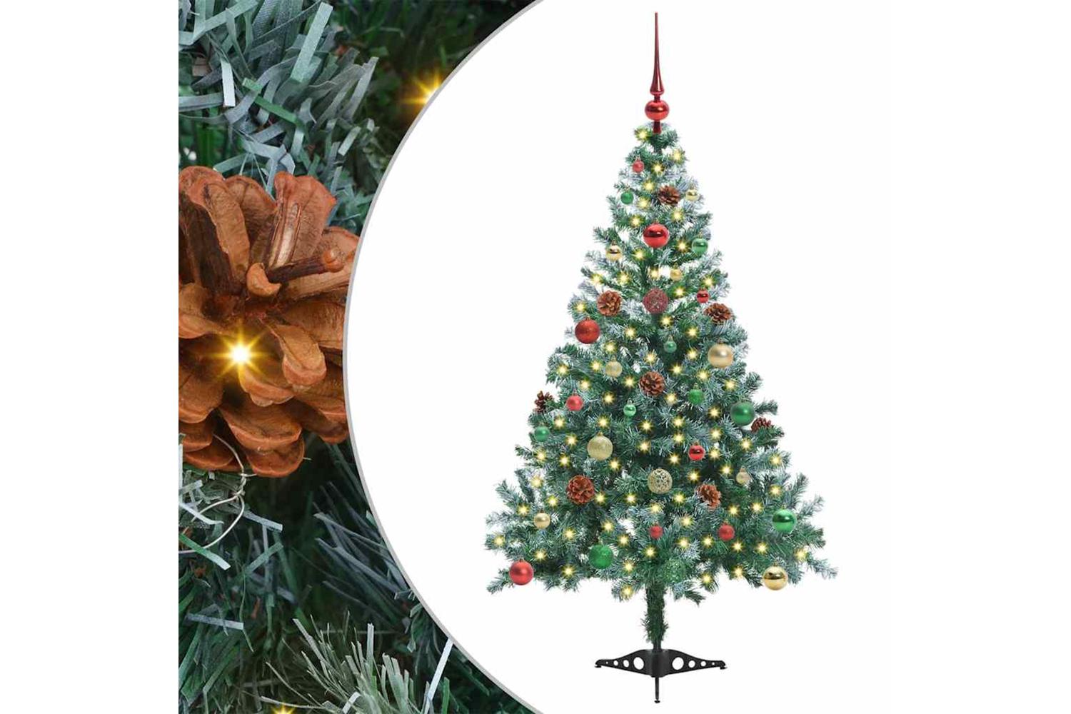 Vidaxl Artificial Christmas Tree With Stand Green 150 Cm Pvc And Steel-2