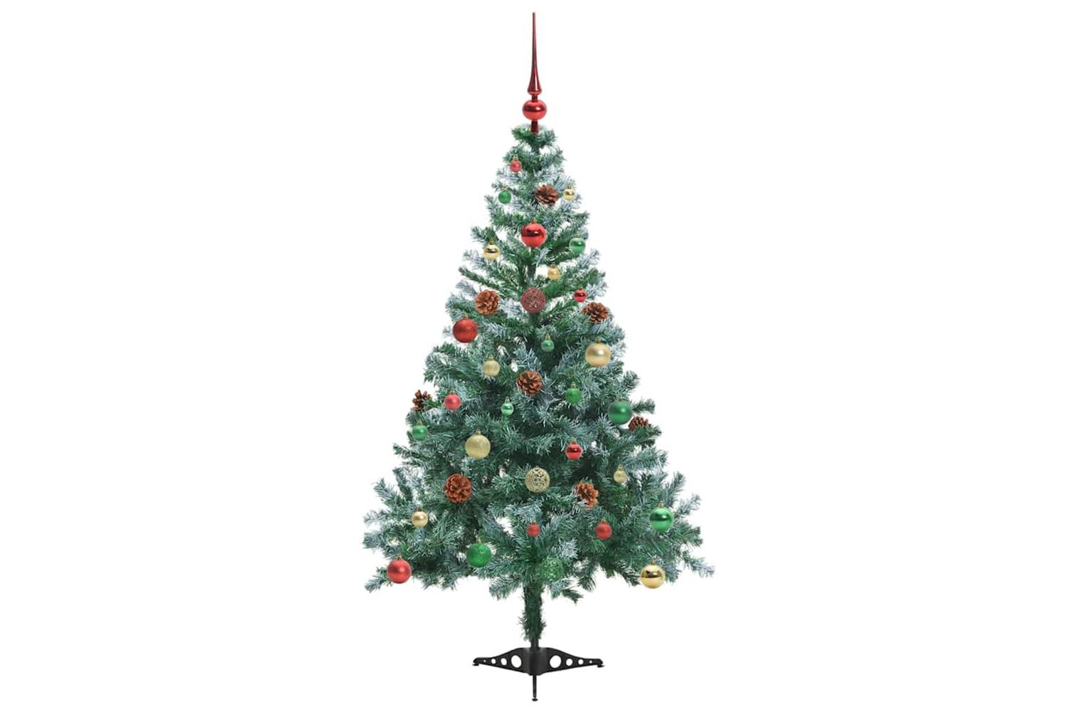 Vidaxl Artificial Christmas Tree With Stand Green 150 Cm Pvc And Steel-6