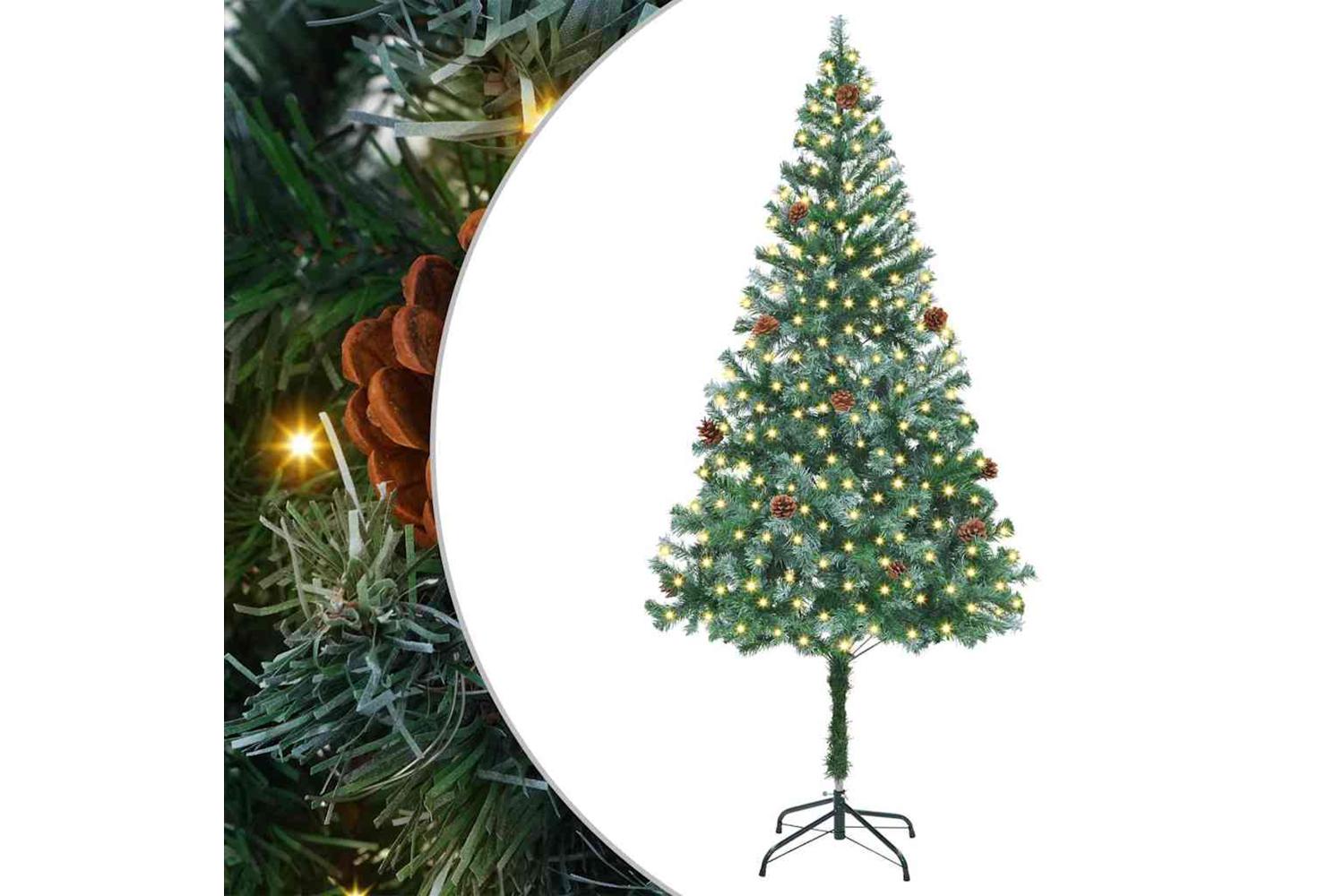 Vidaxl Artificial Christmas Tree With Stand Green 180 Cm Pvc And Steel-2
