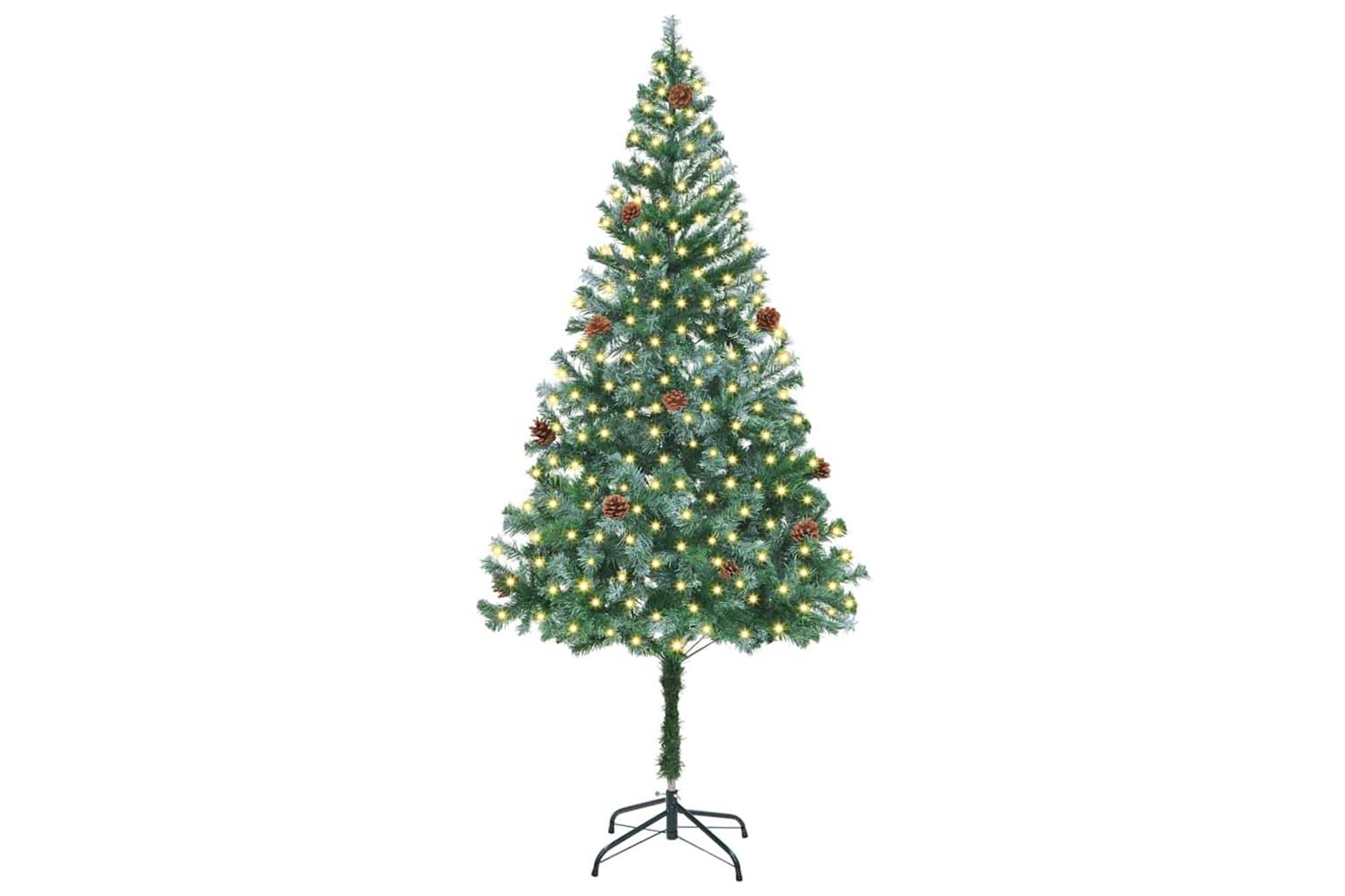Vidaxl Artificial Christmas Tree With Stand Green 180 Cm Pvc And Steel-3