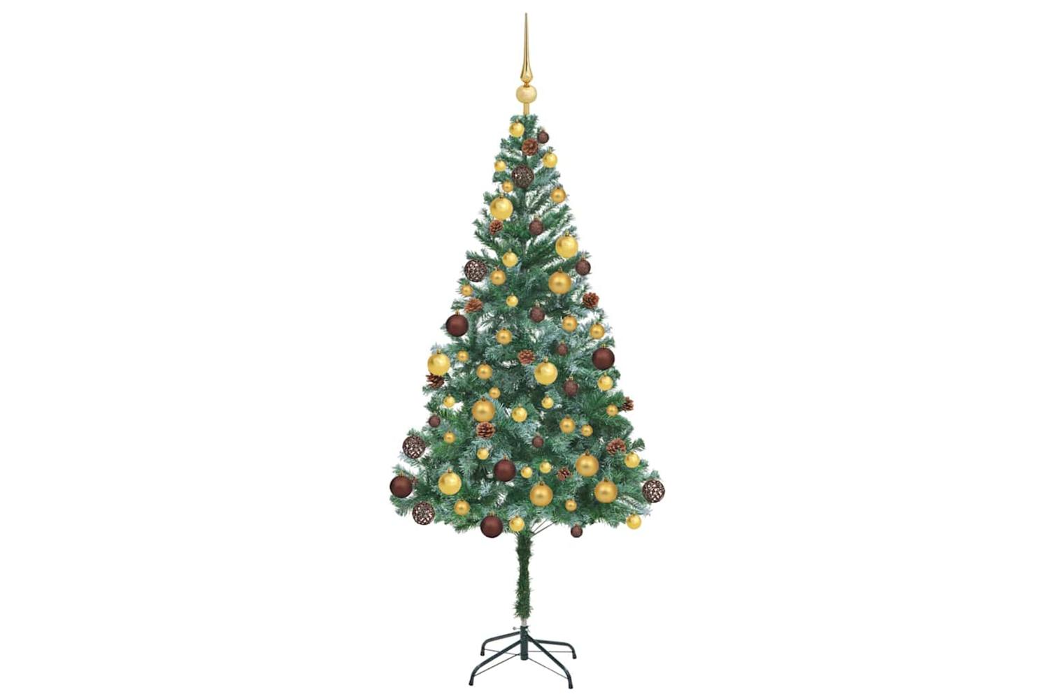 Vidaxl Artificial Christmas Tree With Stand Green 180 Cm Pvc And Steel-4