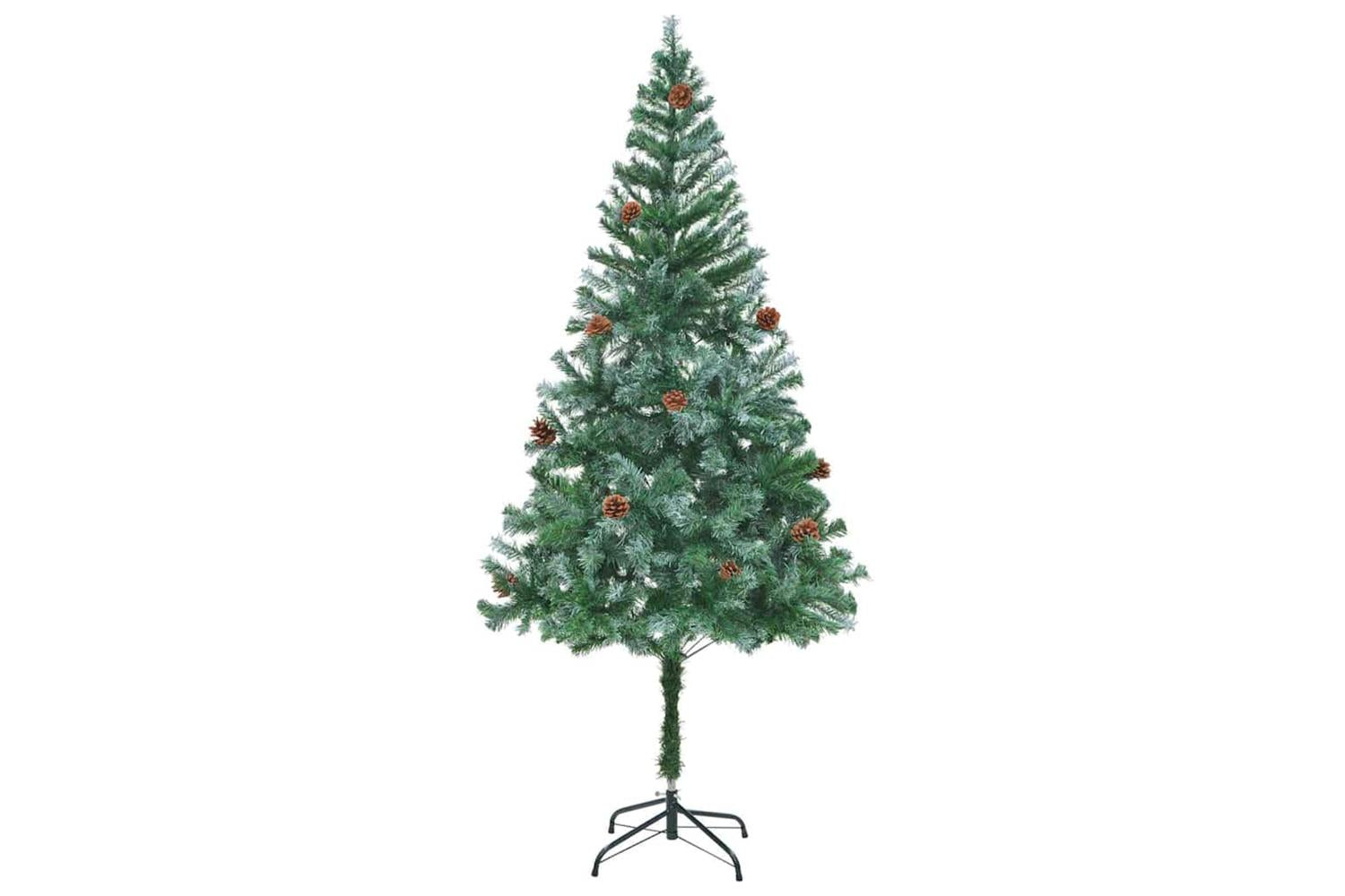 Vidaxl Artificial Christmas Tree With Stand Green 180 Cm Pvc And Steel-5