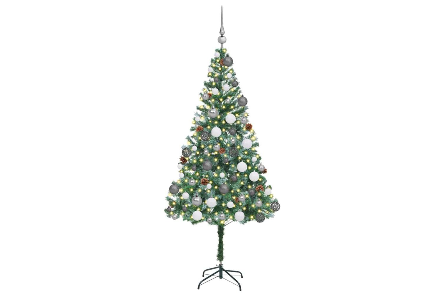 Vidaxl Artificial Christmas Tree With Stand Green 180 Cm Pvc And Steel-3