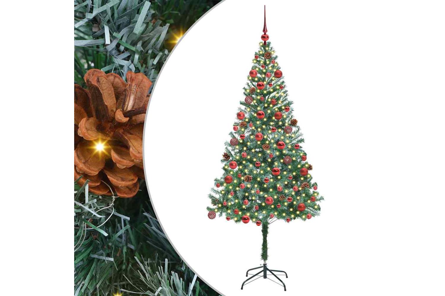 Vidaxl Artificial Christmas Tree With Stand Green 180 Cm Pvc And Steel-2